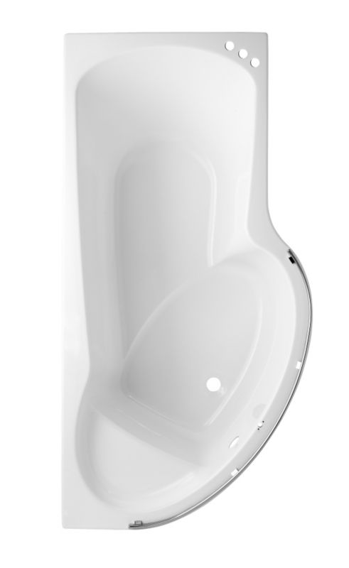 Cooke & Lewis Adelphi Luxury Curved Showerbath Left Hand