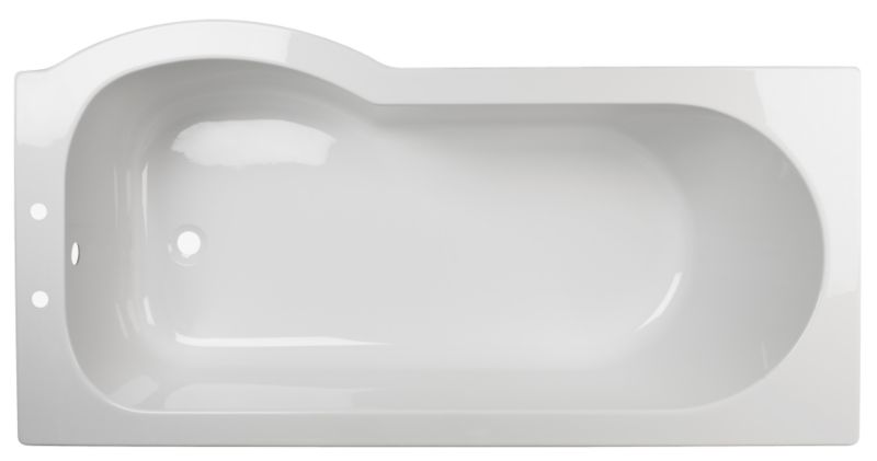 Cooke and Lewis Adelphi Curved Showerbath Right Handed