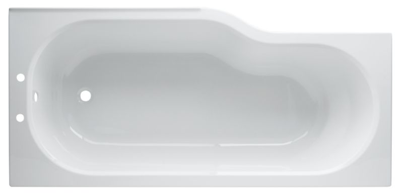 Cooke amp Lewis Adelphi Standard 2 Tap Hole Acrylic Showerbath Right Hand 1700mm