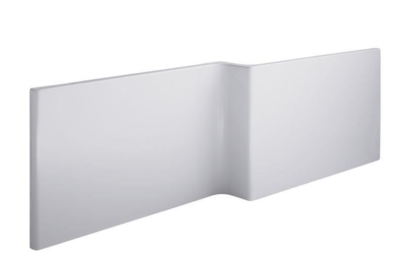 Cooke amp Lewis Adelphi L Shaped Bath Front Panel White