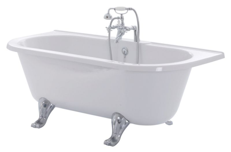 Cooke and Lewis Duchess 3 Tap Hole Back to the Wall Freestanding Bath