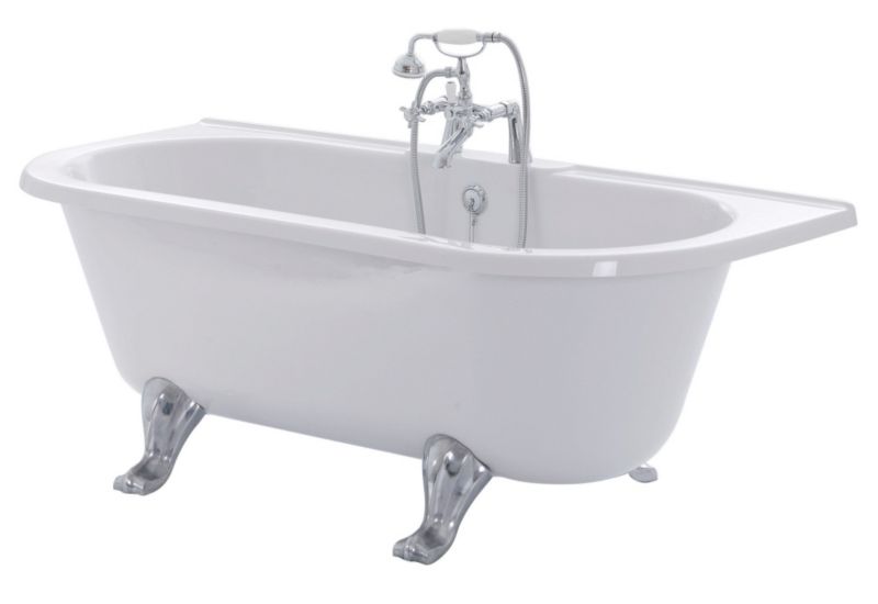 Cooke and Lewis Duchess 2 Tap Hole Back to the Wall Freestanding Bath