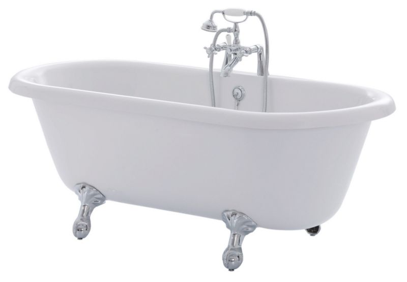 Cooke amp Lewis Duchess Roll Top Acrylic Freestanding Bath