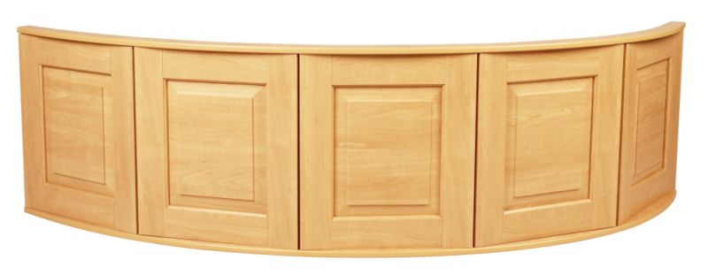 Cooke amp Lewis Strand Standard Corner Acrylic Bath Front Panel Pine Effect