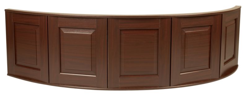 Cooke and Lewis Strand Standard Corner Acrylic Bath Front Panel Mahogany Effect