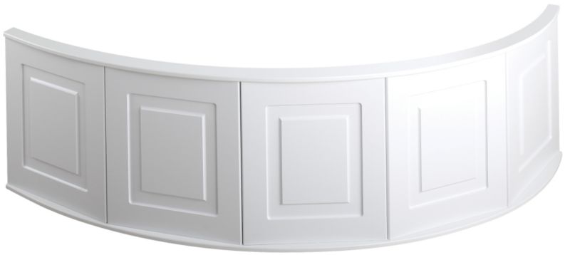 Cooke and Lewis Strand Standard Corner Acrylic Bath Front Panel White Ash Effect