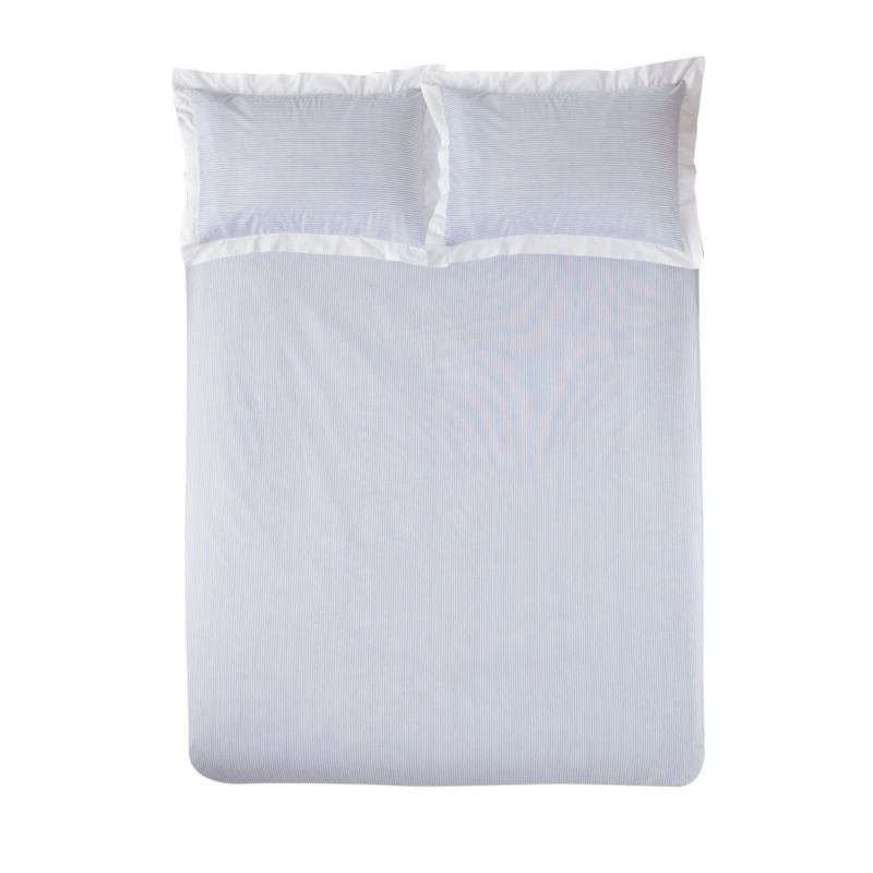 Laura Double Printed Duvet Set White/blue