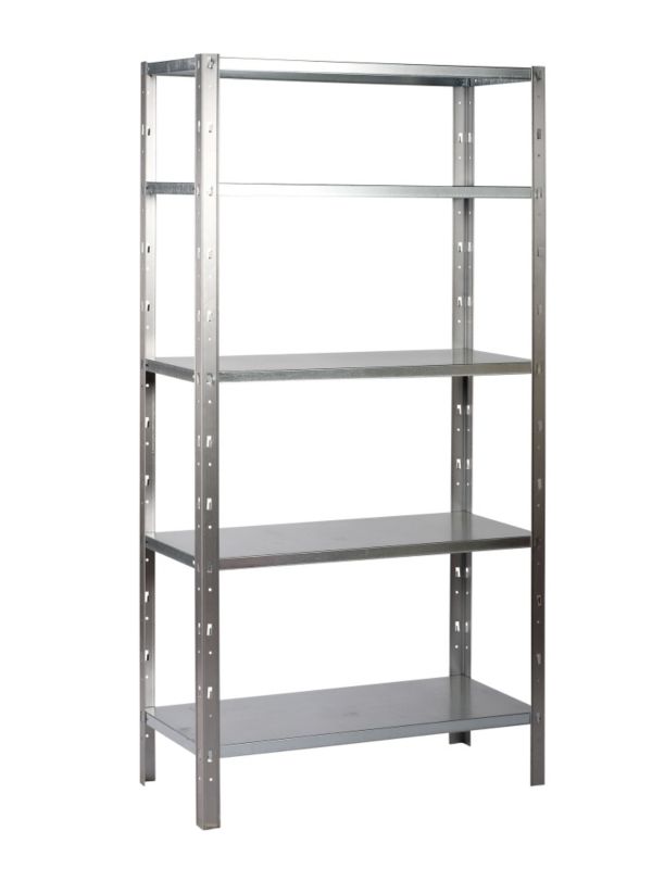 B&Q Select 5 Tier Boltless Shelf Galvanised