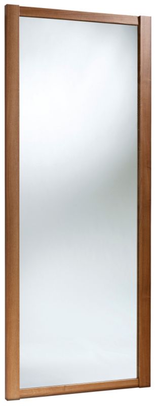 Mirrored Sliding Wardrobe Door Walnut Style 762mm