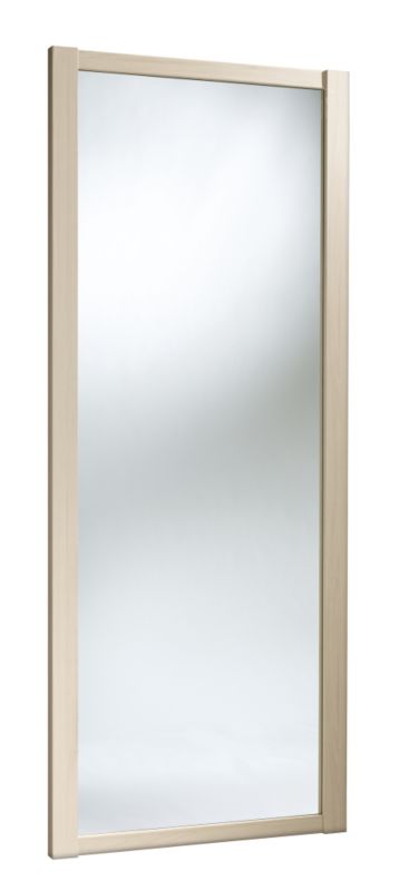 Mirrored Sliding Wardrobe Door Maple Style 914mm