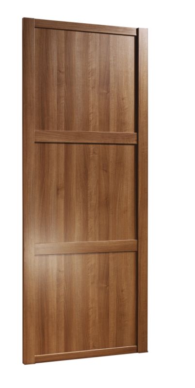 Traditional Sliding Wardrobe Door Walnut Style 914mm