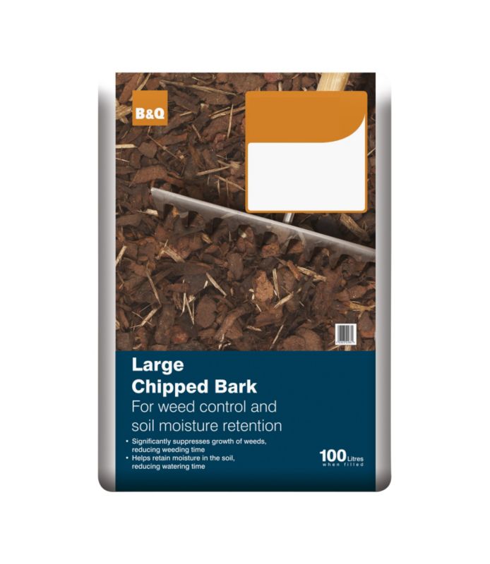 B Andq Large Chip Bark 100 Litre Multibuy from the Garden Paving Supplies