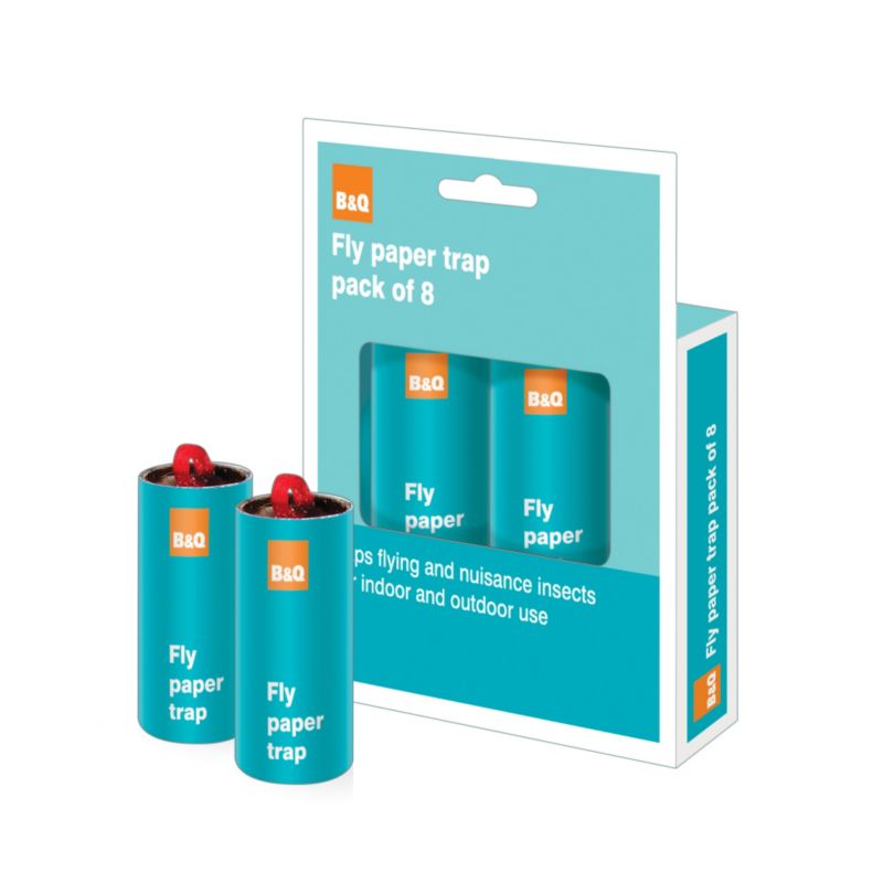 BandQ Fly Paper Pack of 8