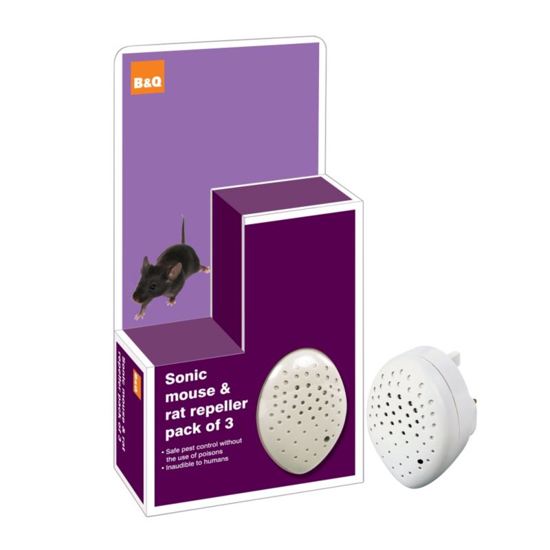 BandQ Mouse and Rat Repeller Pack of 3