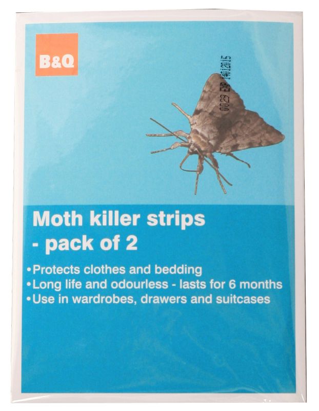 BandQ Moth Killer Strips Pack of 2