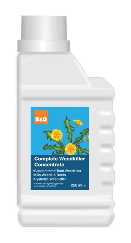 BandQ Weedkiller 250ml Concentrate