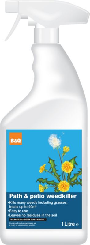 BandQ Path and Patio Weedkiller 1L Rtu