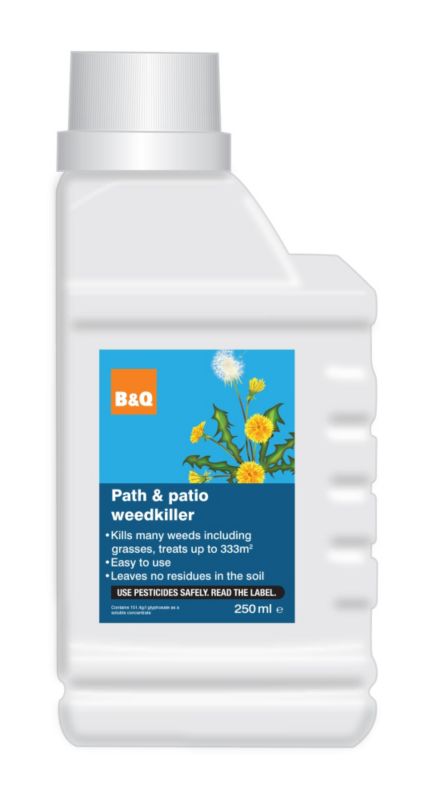 BandQ Path and Patio Weedkiller 250ml Concentrate