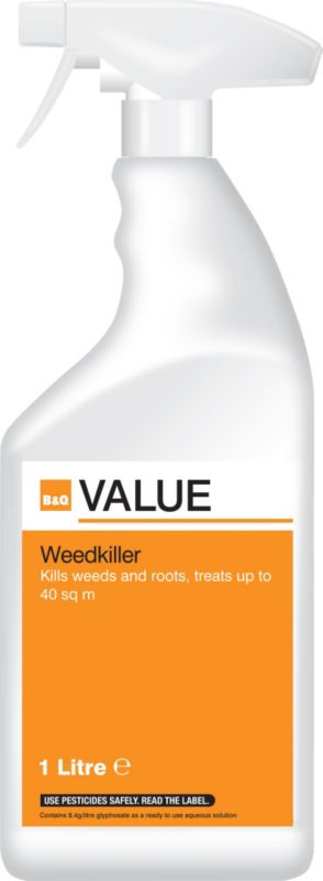 BandQ Value Weedkiller 1L Rtu
