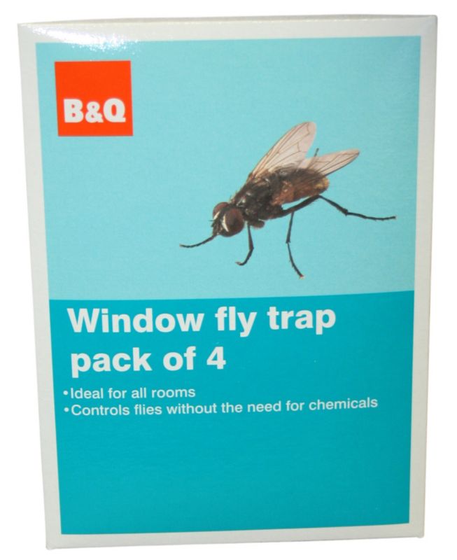 BandQ Window Fly Trap Pack of 4