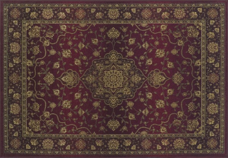 Colours by B&Q Oriental Classics Rug Red (L)170 x (W)120cm