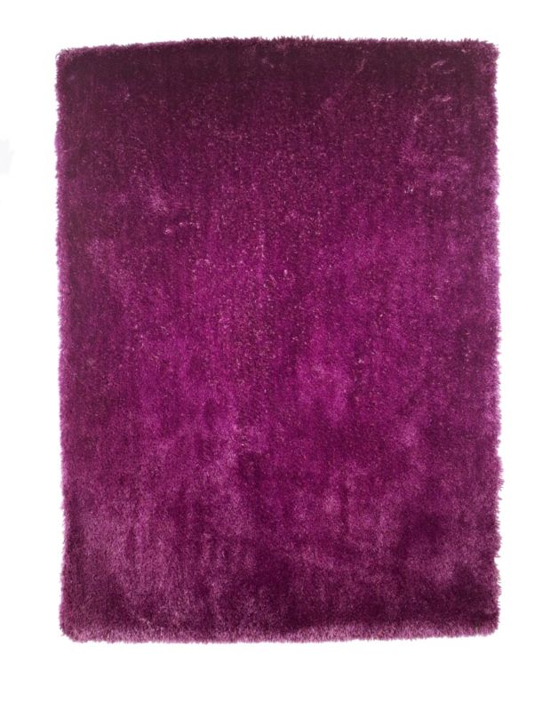 Colours by B&Q Cosy Elegance Rug Plum (L)150 x (W)90cm