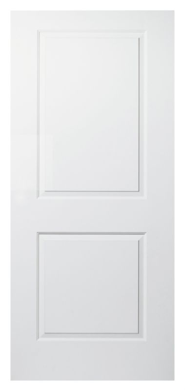 BampQ Cambridge 2 Panel Smooth Moulded Internal Door NAT20CAMB White
