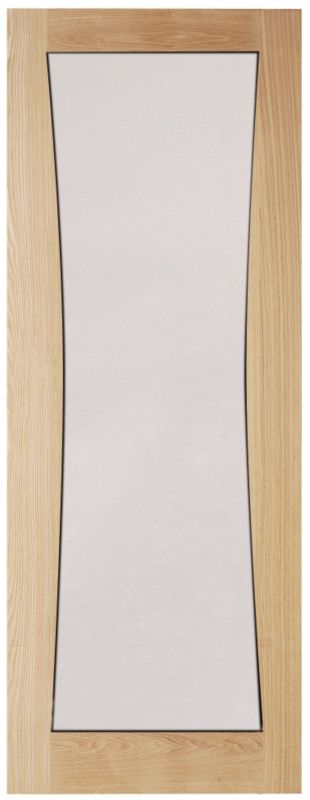 1 Lite Clear Glazed Arched Internal Door NAT26OARCG Oak Veneer