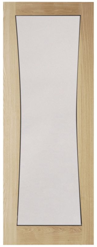 1 Lite Clear Glazed Arched Internal Door NAT23OARCG Oak Veneer