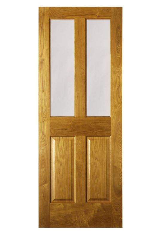 Honey Oak 2 Lite Glazed Internal Door NAT23HOAKG Oak Veneer