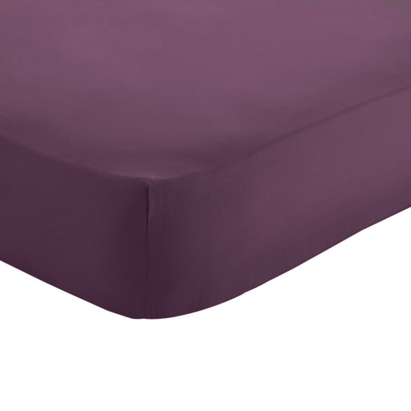 Single Fitted Sheet Purple