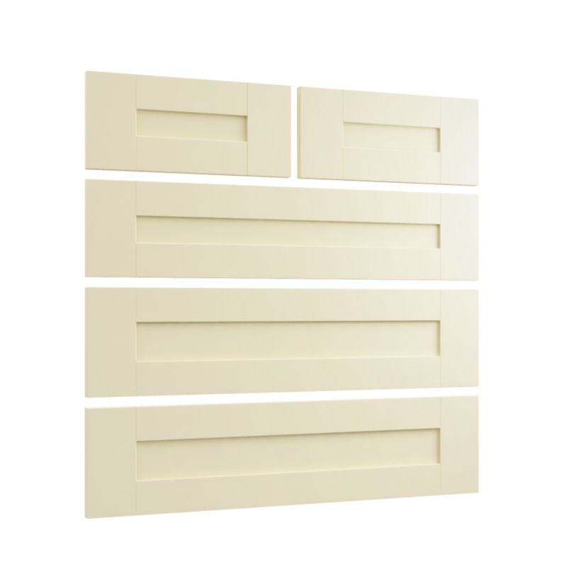 Cooke & Lewis 2 Over 3 Drawer Wide Chest Pack Cream