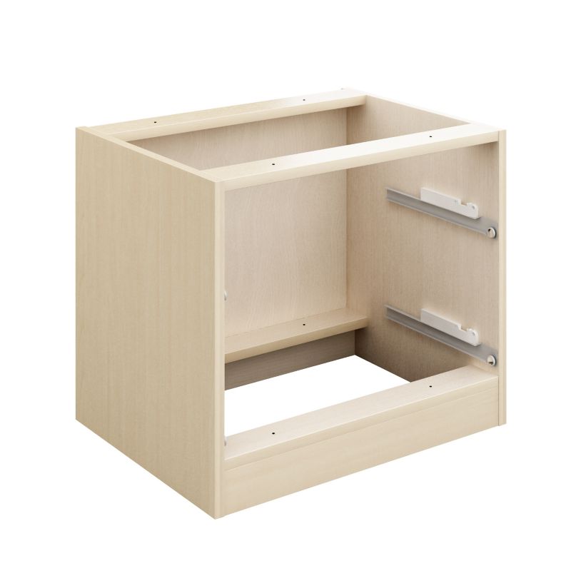 2 Drawer Mid Bedside Cabinet 600Mm Maple