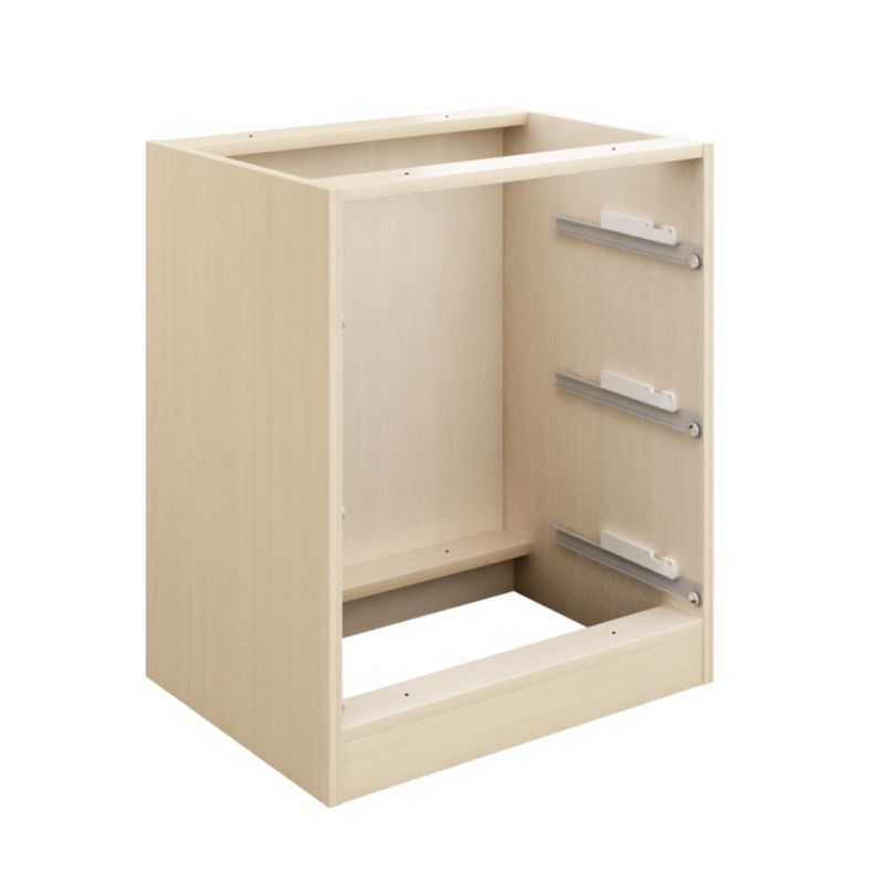 3 Drawer Mid Bedside Cabinet 600Mm Maple