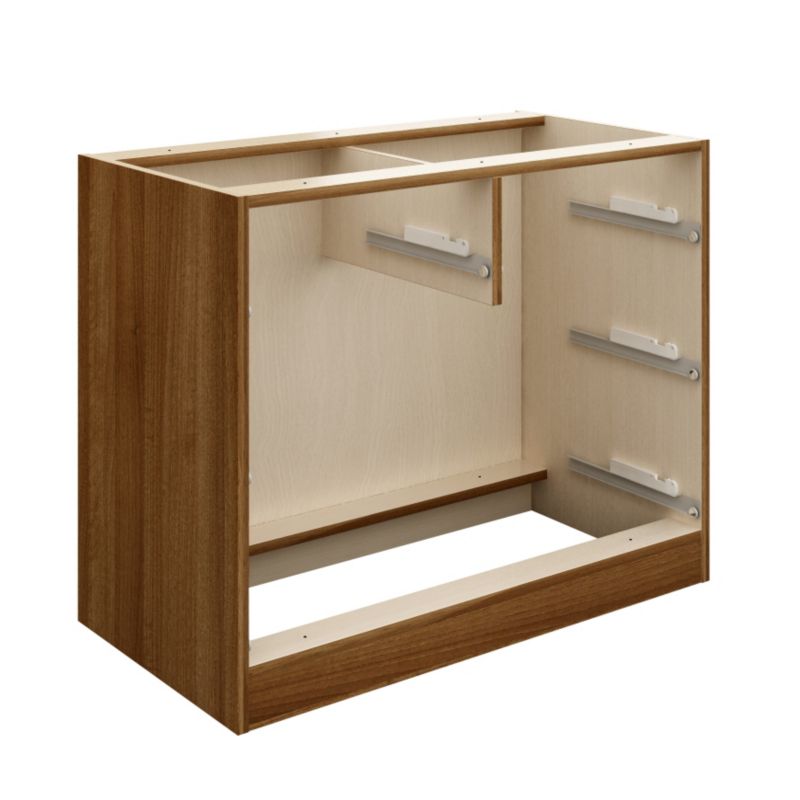 Cooke & Lewis 2 Over 2 Drawer Wide Cabinet 900Mm Walnut