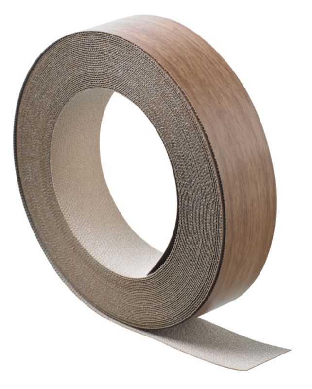 Cooke & Lewis Pre-Glued Edge Tape (10M) Walnut