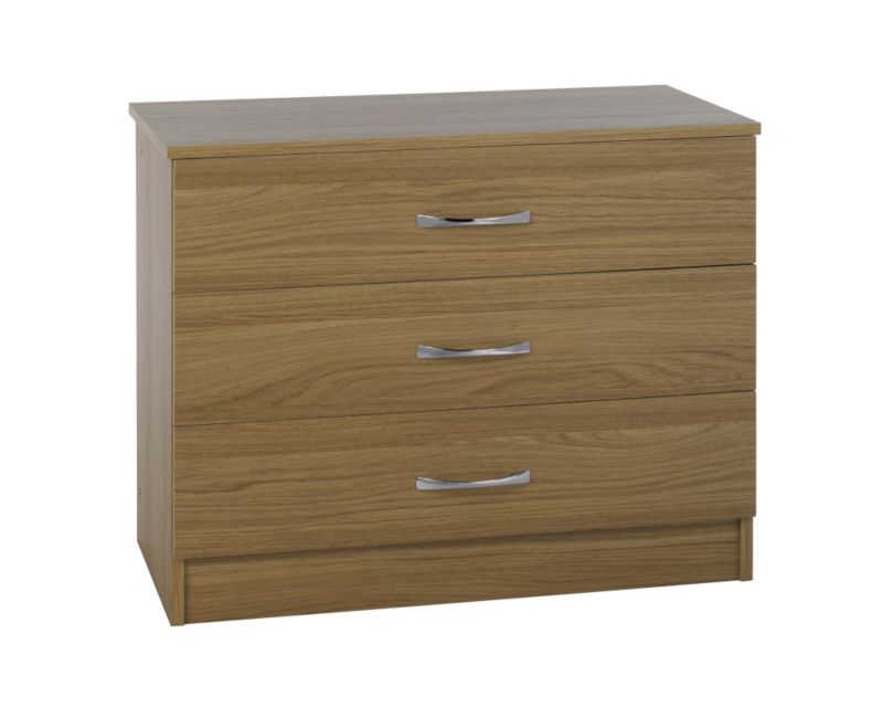 Miami 3 Drawer Chest Walnut Style