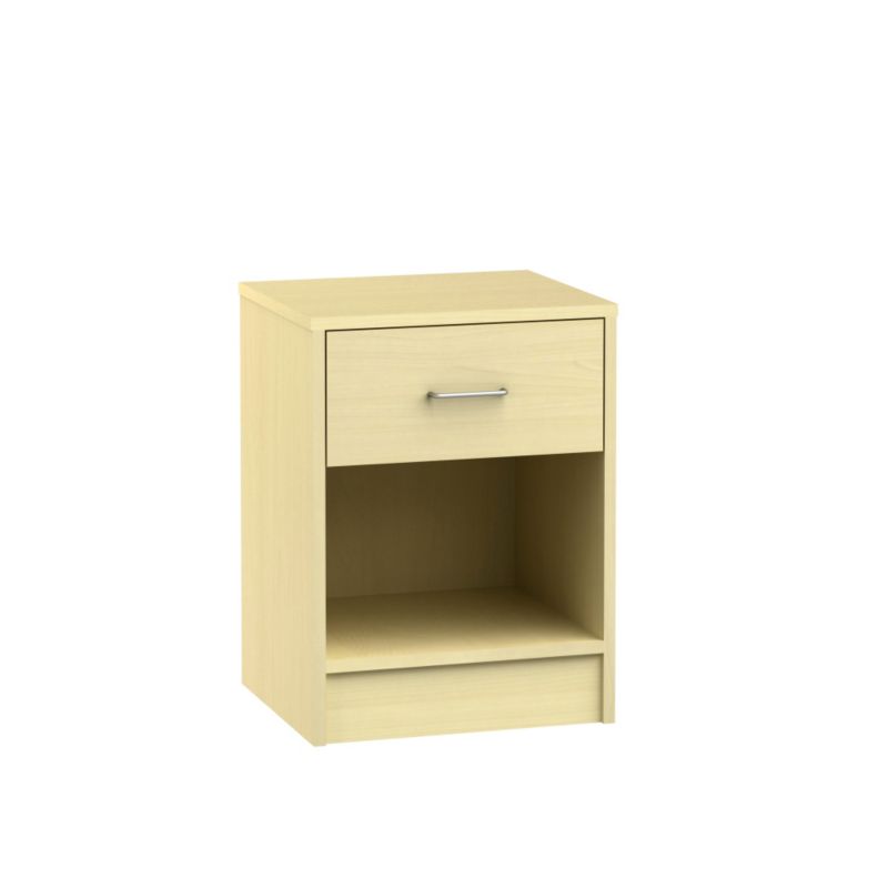 Tokyo 1 Drawer Bedside Maple Style