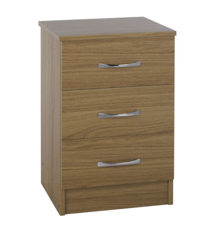Miami Bedside Chest Oak Style