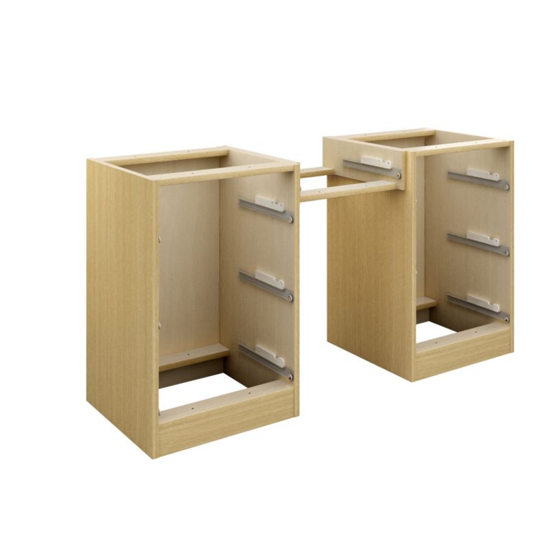 Cooke and Lewis Double Dressing Table Ferrara Oak