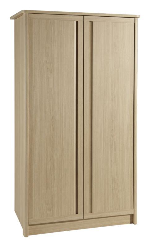 Torino Double Wardrobe Light Oak