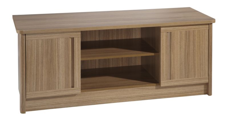 Torino Wide TvMedia Unit Cognac Walnut Effect
