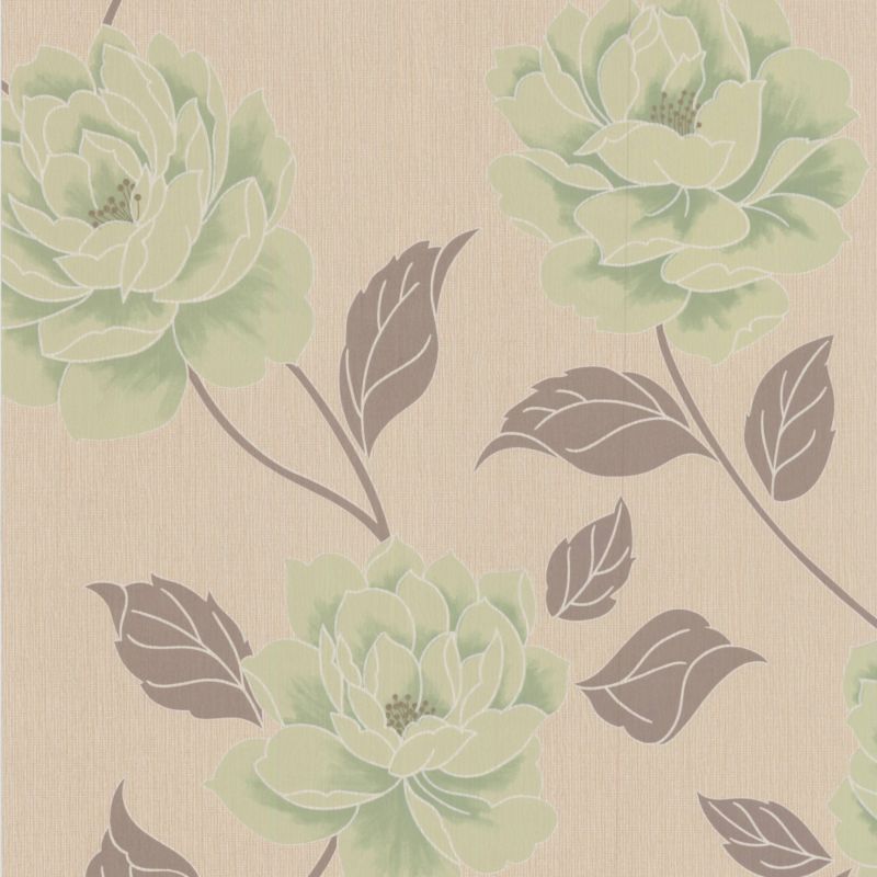 Colours by BandQ Ella Paste The Wall Wallpaper Spring Green 10m