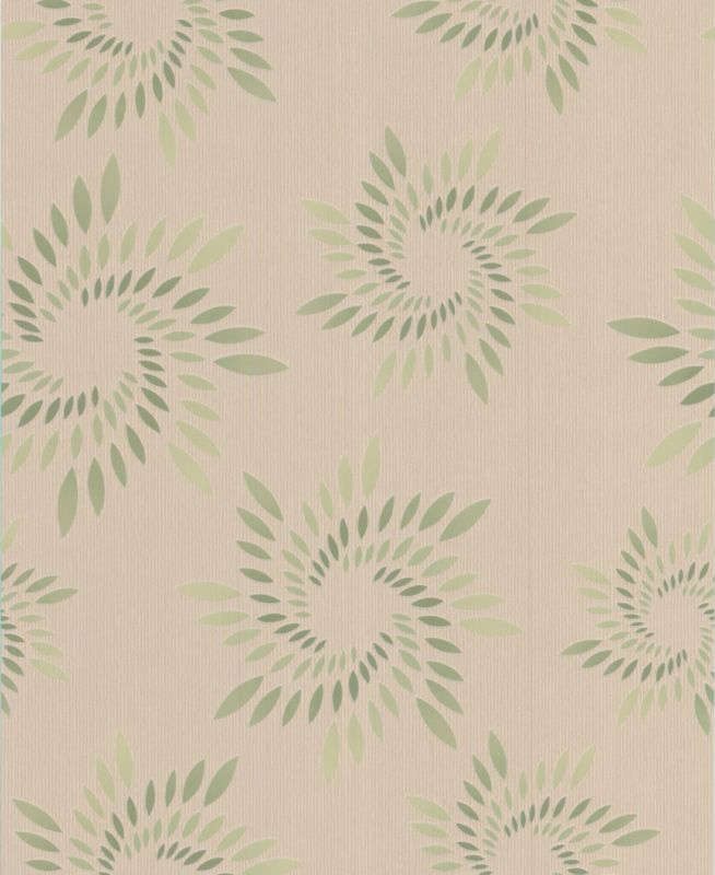 Colours by BandQ Spiral Wallcovering Green 10m