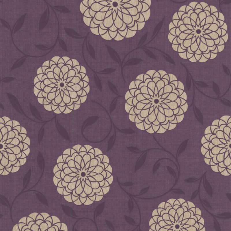 Colours by BandQ Lola Wallcovering Plum 10m 20-082