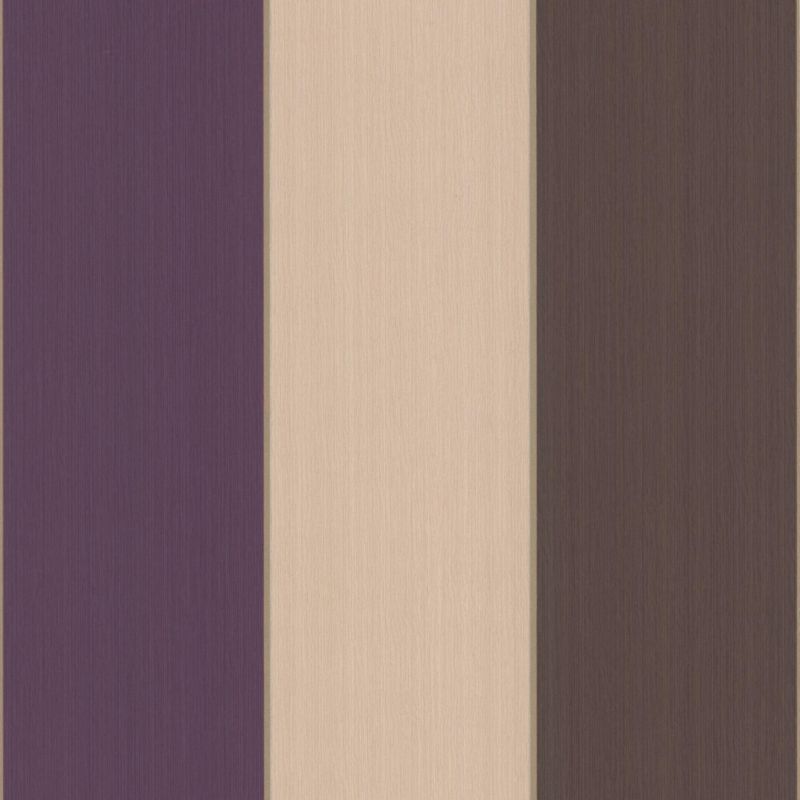 Colours by B&Q Unity Stripe Wallcovering Purple 10m