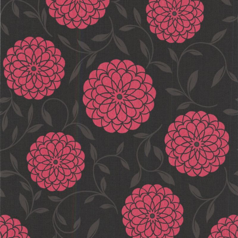 Colours by BandQ Lola Wallcovering Hot Pink 10m