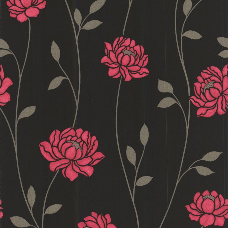 Colours by BandQ Sienna Wallcovering Hot Pink