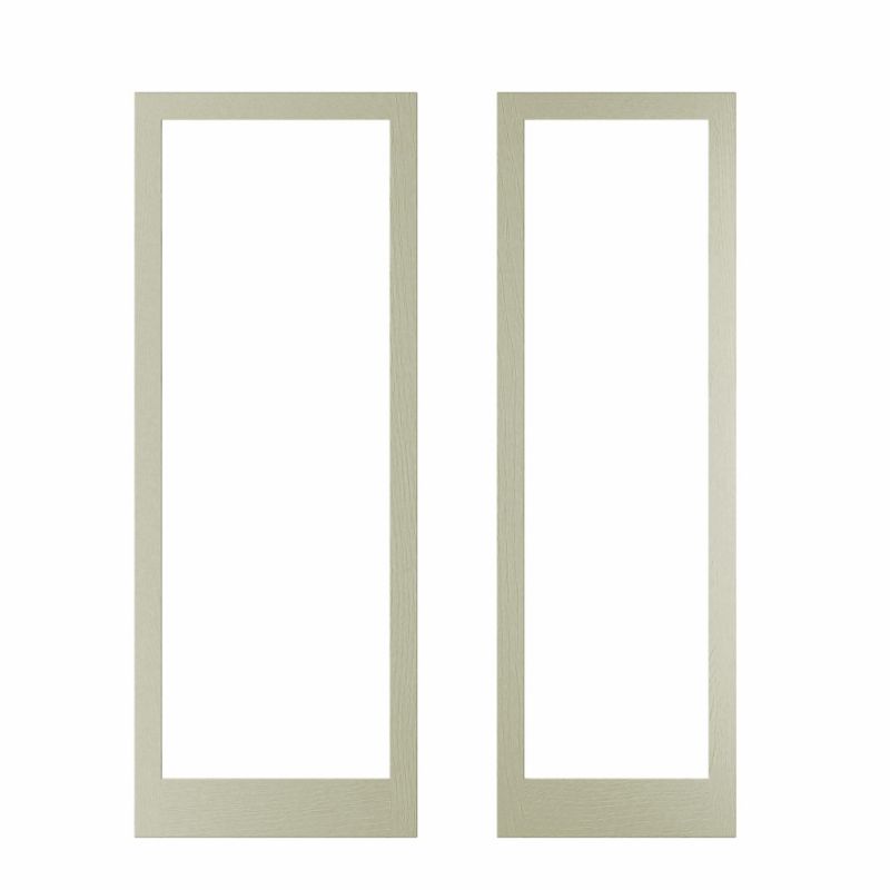 Cooke amp Lewis Carisbrooke Taupe Pack OP3S Open End Tall Wall Frame with Integrated Pelmet RH