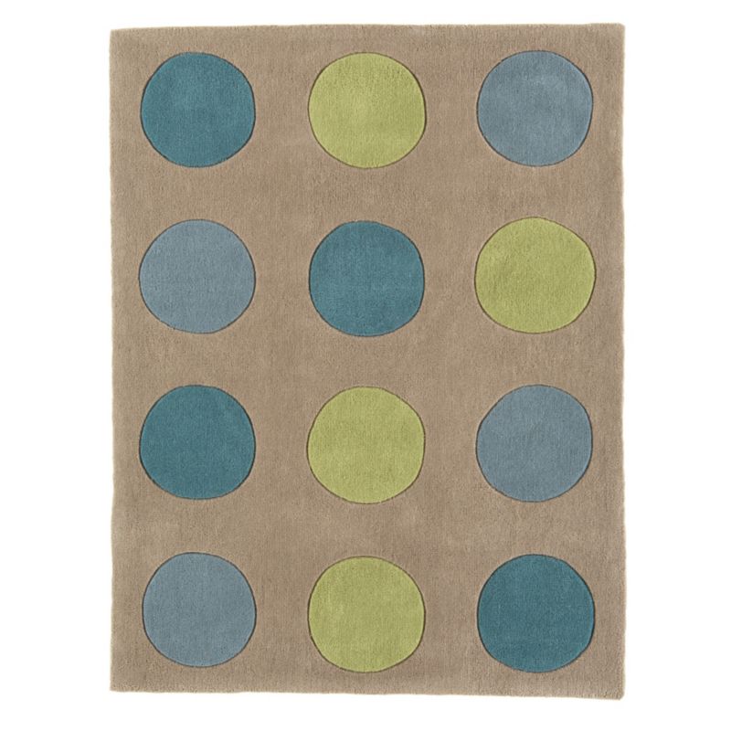 Colours by B&Q Bubbles Rug Teal/Blue (W)70 x (L)140cm